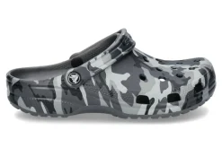 Herren Crocs Pantolette CLASSIC PRINTED CAMO CLOG- slate grey