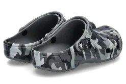 Herren Crocs Pantolette CLASSIC PRINTED CAMO CLOG- slate grey