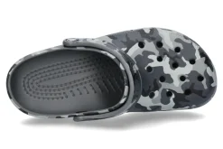 Herren Crocs Pantolette CLASSIC PRINTED CAMO CLOG- slate grey