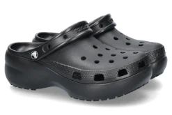 Damen Crocs Pantolette CLASSIC PLATFORM CLOG- black