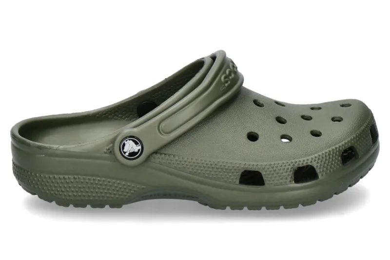 Damen Crocs Pantolette CLASSIC CLOG army green/grün