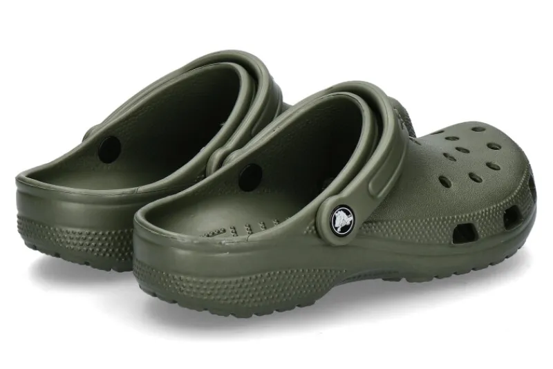 Damen Crocs Pantolette CLASSIC CLOG army green/grün