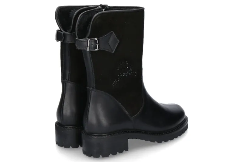 Damen Diavolezza Boots gefüttert 441 RUNNER STRASS- schwarz
