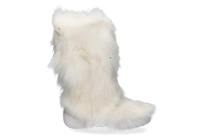 Damen Diavolezza Fellstiefel FOX BIANCO SWAROVSKI