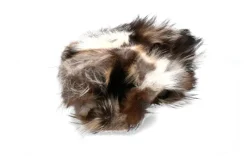 Damen Diavolezza Fellstiefel MIX BEIGE FOX POM POM Fuchsfell