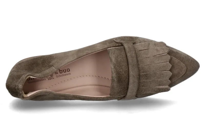 Damen dirndl + bua Damen- Slipper ANTIKBOCK- taupe