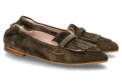 Damen dirndl + bua Damen- Slipper ANTIKBOCK- akazie