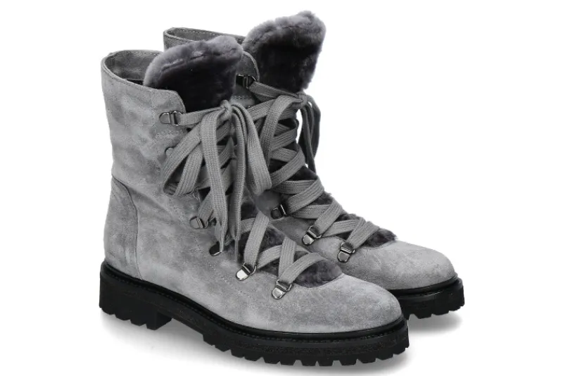 Damen dirndl + bua Damen- Stiefelette gefüttert LIGHT CACHMIRE- grey/grau