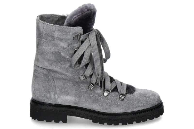Damen dirndl + bua Damen- Stiefelette gefüttert LIGHT CACHMIRE- grey/grau