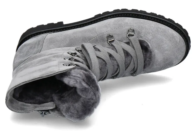 Damen dirndl + bua Damen- Stiefelette gefüttert LIGHT CACHMIRE- grey/grau