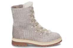 Damen dirndl + bua Damen-Stiefelette gefüttert KROKO cerbiatto/steingrau