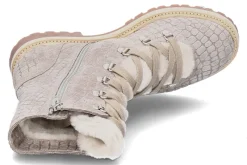 Damen dirndl + bua Damen-Stiefelette gefüttert KROKO cerbiatto/steingrau