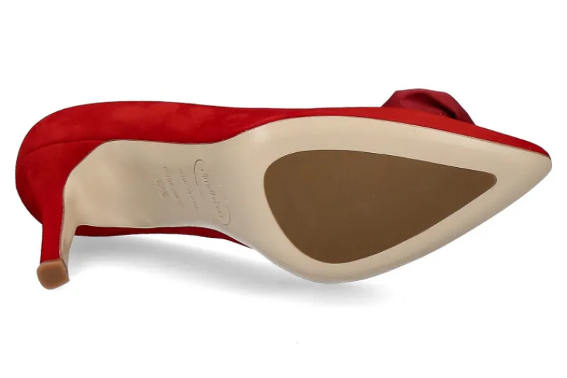 Damen dirndl + bua Pumps GRANAT ZIEGENVELOURS