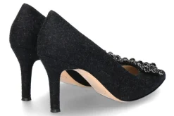 Damen dirndl + bua Pumps LODEN- schwarz