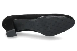 Damen dirndl + bua Pumps ZIEGENVELOUR SCHWARZ (38½)