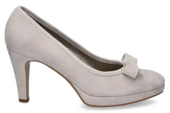 Damen dirndl + bua Pumps ZIEGENVELOUR NATUR