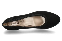 Damen dirndl + bua Pumps ZIEGENVELOUR SCHWARZ (37 )