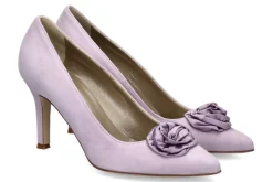 Damen dirndl + bua Pumps ZIEGENVELOUR FLIEDER