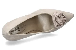 Damen dirndl + bua Pumps ZIEGENVELOUR BEIGE