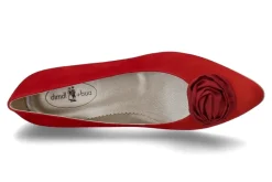 Damen dirndl + bua Pumps ZIEGENVELOUR GRANAT