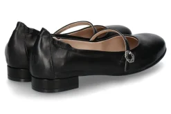 Damen dirndl + bua Riemenballerina ZIEGENNAPPA- schwarz