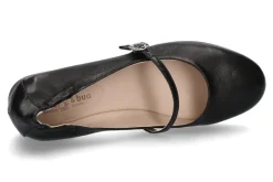 Damen dirndl + bua Riemenballerina ZIEGENNAPPA- schwarz