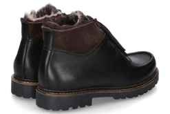 Herren dirndl + bua Schnürboots gefüttert PANIOLO LAMMFELL MORO - dunkelbraun