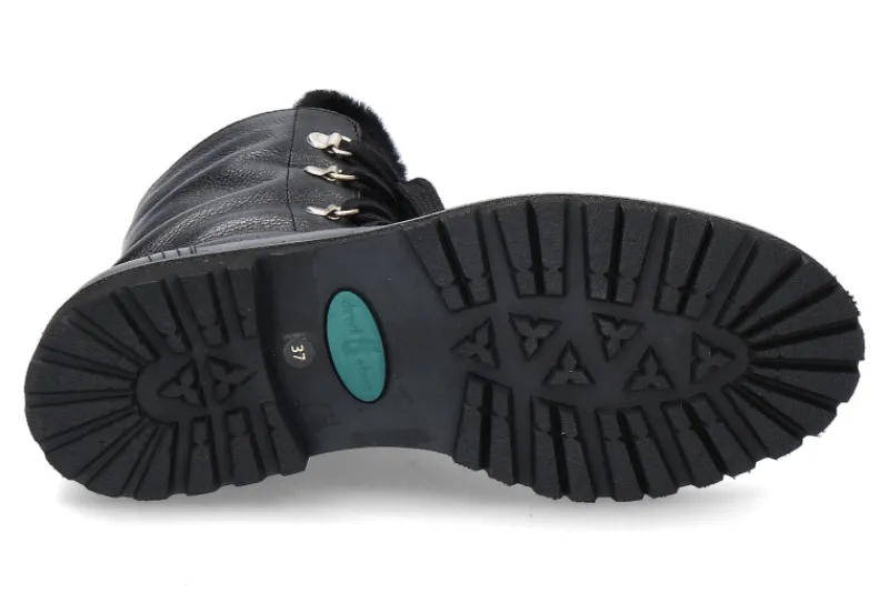 Damen dirndl + bua Schnürboots gefüttert 5714 NAPPA- schwarz