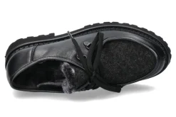 Damen dirndl + bua Schnürer BRUTINI LAMMFELL - schwarz