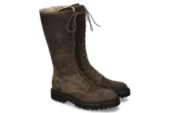 Damen dirndl + bua Schnürstiefel ANTIKBOCK MOOR- lodengrün