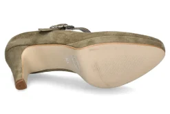 Damen dirndl + bua Spangenpumps ZIEGENVELOUR JADE