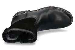 Herren dirndl + bua Stiefelette gefüttert PANIOLO VELOUR SCHWARZ