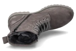 Damen dirndl + bua Stiefelette gefüttert NUBUK LAMMFELL GRAU