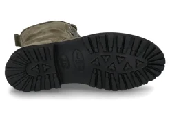 Damen dirndl + bua Stiefelette gefüttert VELOUR LAMMFELL -grün