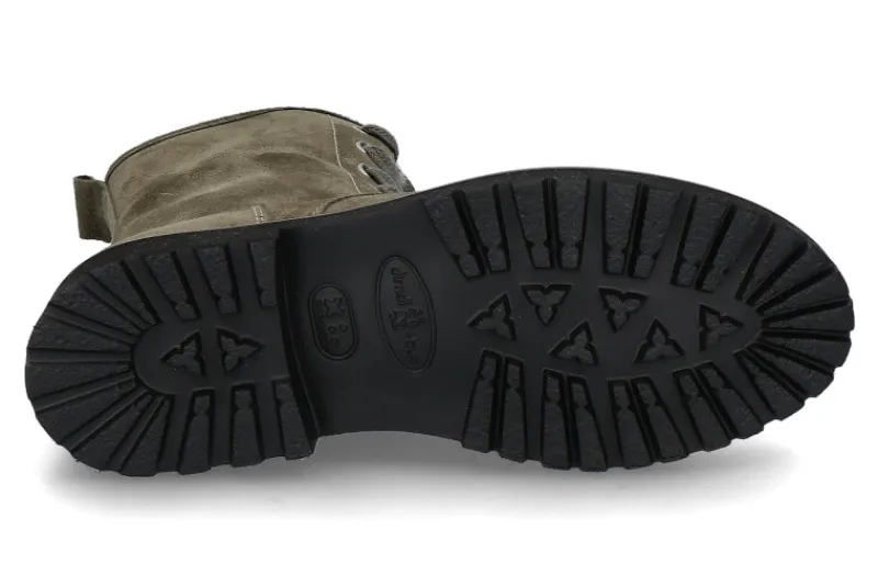 Damen dirndl + bua Stiefelette gefüttert VELOUR LAMMFELL -grün