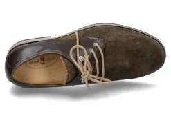 Herren dirndl + bua Trachtenschnürer ANTIKBOCK SANTIAGO AHORN OLIV (44)