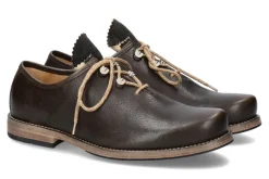 Herren dirndl + bua Trachtenschuh SANTIAGO ANTIKBOCK OLIV AHORN  (40)