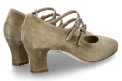 Damen dirndl + bua dirndl+bua Riemchenpumps 5558 VELOURS- jade grün