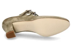 Damen dirndl + bua dirndl+bua Riemchenpumps 5558 VELOURS- jade grün