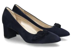 Damen dirndl + bua dirndl+bua Trachten-Pumps 1942 ZIEGENVELOURS-ozean