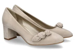 Damen dirndl + bua dirndl+bua Trachten-Pumps 1942 ZIEGENVELOURS- beige