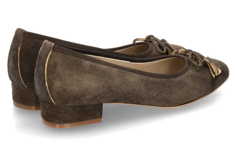 Damen dirndl + bua dirndl+bua Trachten-Pumps 1859 ANTIKBOCK- moor