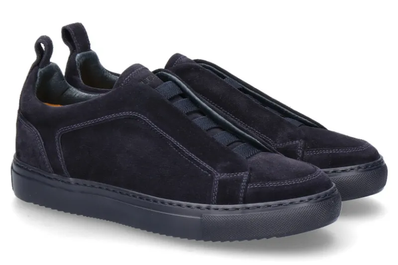 Herren Doucal's Doucal´s Slip On Sneaker WASH dunkelblau