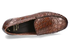 Herren Doucal's Slipper REAL CROCODILE MARRONE