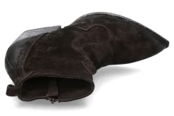 Damen Elena Iachi Elana lachi Cowboy Boots VELOUR WASH- ebano/ dunkelbraun