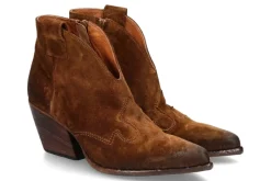 Damen Elena Iachi Cowboy- Bootie HOMBRE WASH- cognac