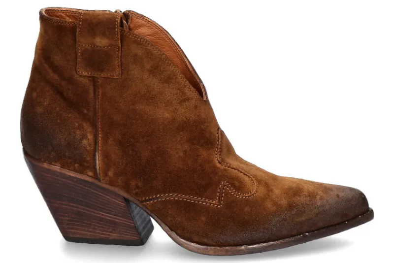 Damen Elena Iachi Cowboy- Bootie HOMBRE WASH- cognac