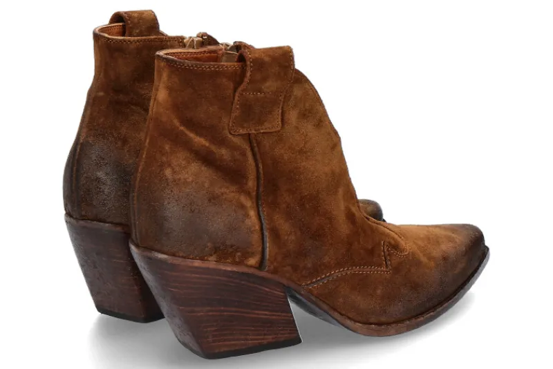 Damen Elena Iachi Cowboy- Bootie HOMBRE WASH- cognac