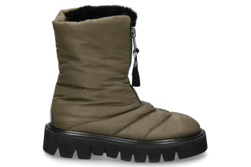 Damen Elena Iachi Stiefel gefüttert AKI TUBO QUIZ OLIVA