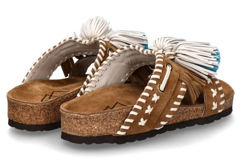 Damen Elena Iachi Elena lachi Pantolette C-10 SUEDE- tan/braun